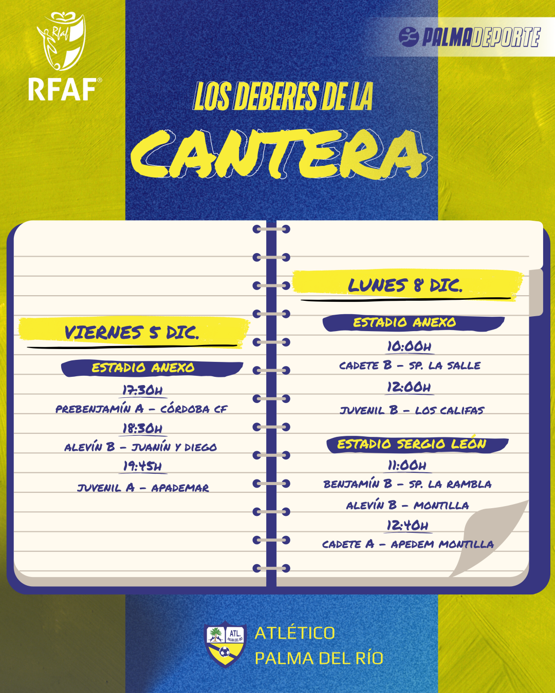 LOS DEBERES DE LA CANTERA