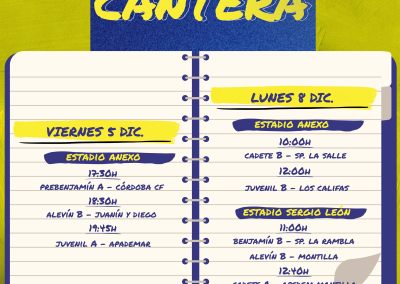 LOS DEBERES DE LA CANTERA