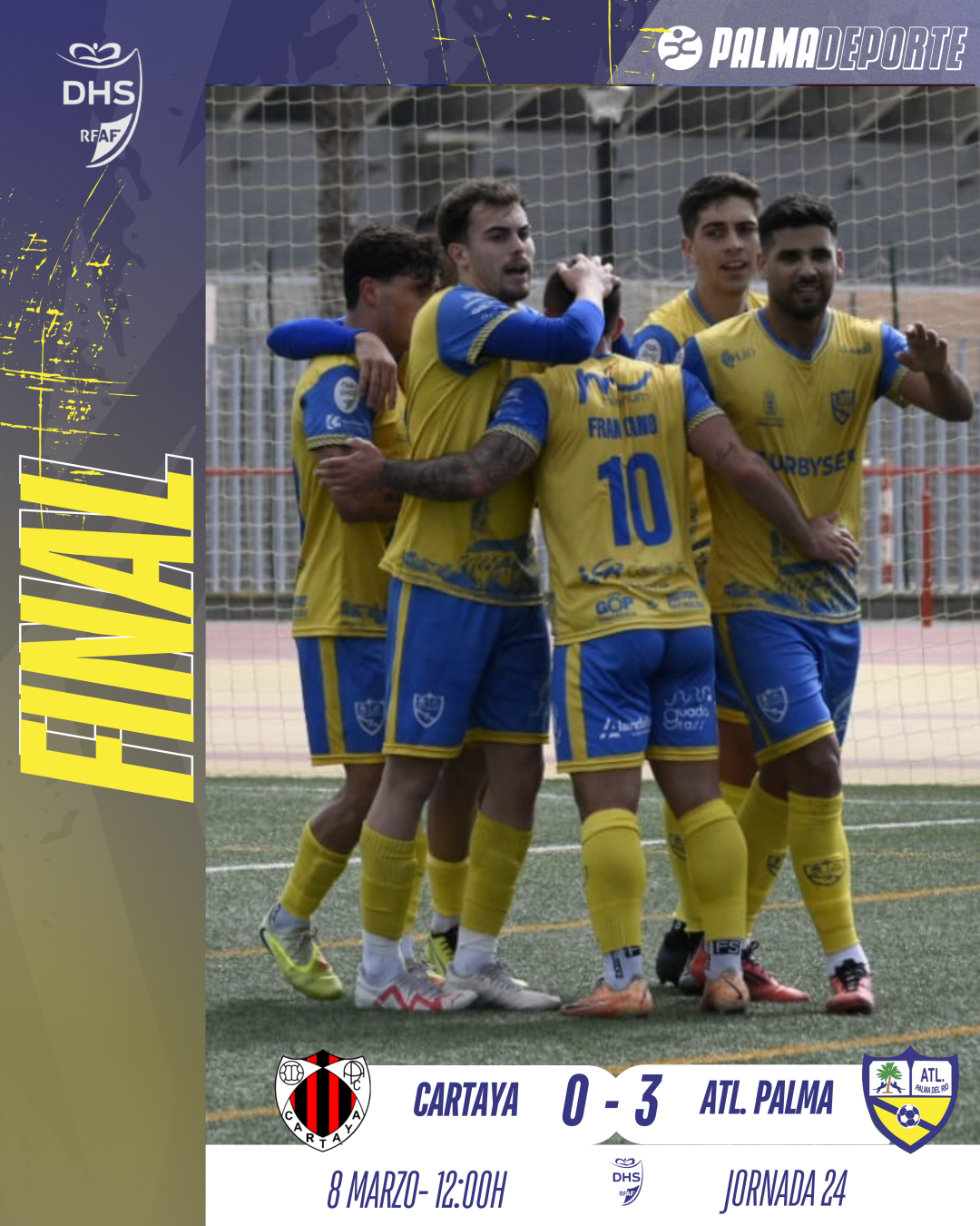 FINAL. Jornada 24. AD Cartaya – Atl. Palma del Río